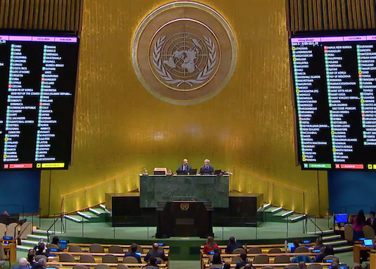 UN members vote overwhelmingly to demand a ceasefire in Gaza