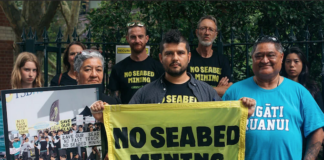 Greenpeace activists, along with representatives of Taranaki iwi Ngāti Ruanui, disrupted the annual general meeting of Manuka Resources