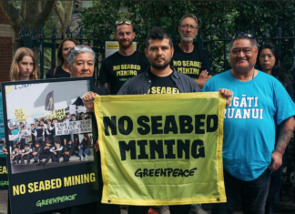 Greenpeace activists, along with representatives of Taranaki iwi Ngāti Ruanui, disrupted the annual general meeting of Manuka Resources