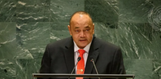 Tongan Prime Minister Hu’akavameiliku Siaosi Sovaleni