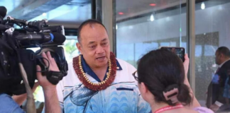 Resigned Tongan Prime Minister Hu'akavameiliku Siaosi Sovaleni