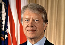 The late former US President Jimmy Carter in his younger years