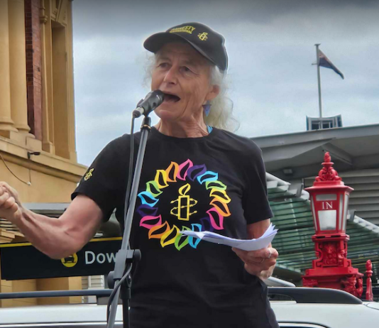 Amnesty International Aotearoa's people power manager Margaret Taylor