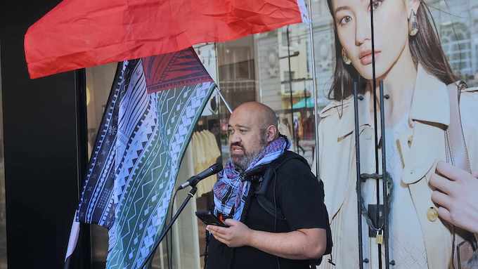 Samoan Palestine decolonisation activist Michel Mulipola