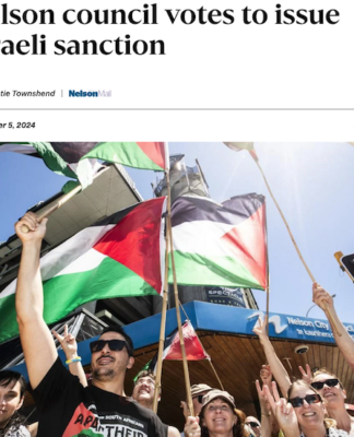 Nelson City Council joins NZ local bodies voting to sanction Israel Nelson votes to sanction Israel