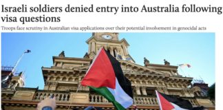 Australia has tightened scrutiny of Israeli soldiers making visa applications over their possible involvement in genocidal acts