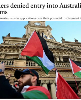 Australia has tightened scrutiny of Israeli soldiers making visa applications over their possible involvement in genocidal acts