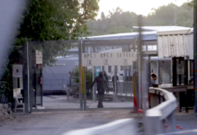 The entrance to Regional Processing Centre One