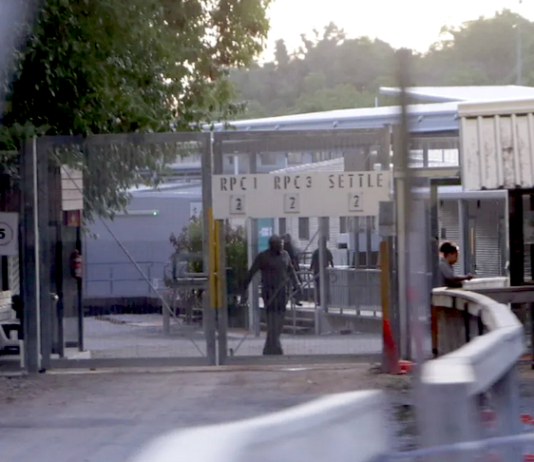 The entrance to Regional Processing Centre One