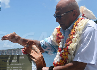 Fiji Prime Minister Sitiveni Rabuka