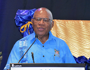 Fiji Prime Minister Sitiveni Rabuka