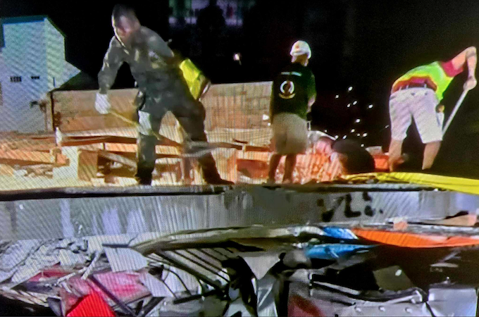 Overnight rescue attempts in the capital of Port Vila