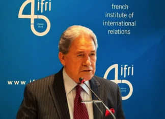 NZ Foreign Minister Winston Peters