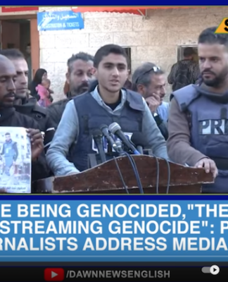 Palestinian journalist Abubaker Abed