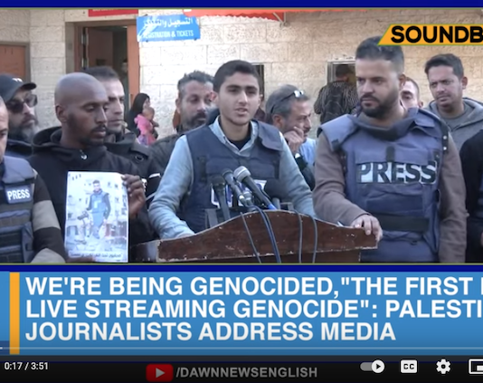 Palestinian journalist Abubaker Abed