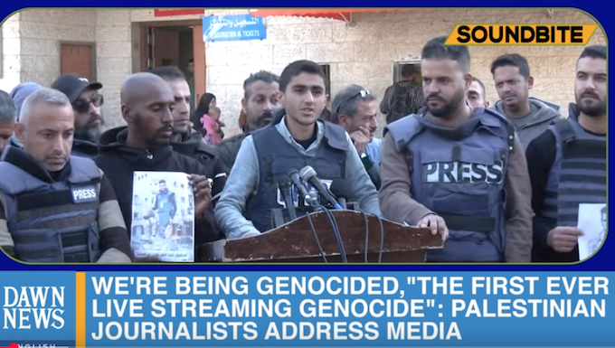 Palestinian journalist Abubaker Abed