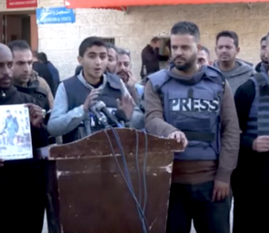 Gaza journalist Abubaker Abed