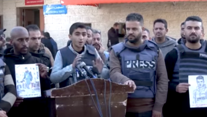 Gaza journalist Abubaker Abed