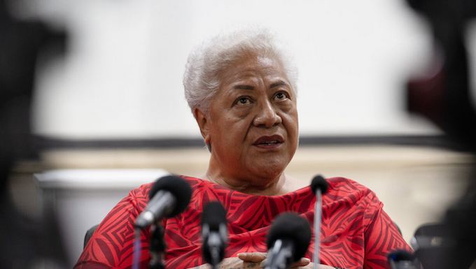 Samoan Prime Minister Fiame Naomi Mata’afa
