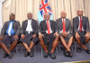 Fiji Prime Minister Sitiveni Rabuka with the newly appointed ministers