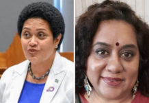 Suva-based lawyer Sainiana Radrodro (left) and Fiji Women’s Rights Movement’s executive director Nalini Singh