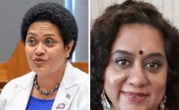 Suva-based lawyer Sainiana Radrodro (left) and Fiji Women’s Rights Movement’s executive director Nalini Singh