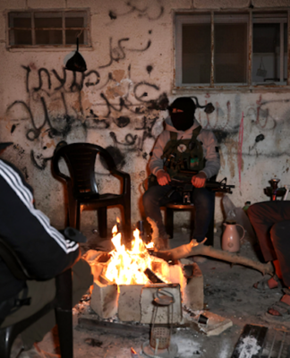 Armed resistance fighters of the Jenin Brigade in Jenin refugee camp 0n 29 December 2025