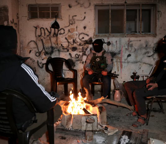 Armed resistance fighters of the Jenin Brigade in Jenin refugee camp 0n 29 December 2025