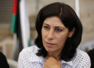 Palestinian politician, MP and activist Khalida Jarrar