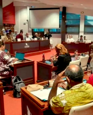 New Caledonia political crisis costs one third of multi-million French package The New Caledonia Congress in session in November 2024