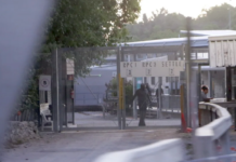 The entrance to Nauru's Regional Processing Centre One (RPC1) currently holding about 90 asylum seekers