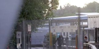 The entrance to Nauru's Regional Processing Centre One (RPC1) currently holding about 90 asylum seekers