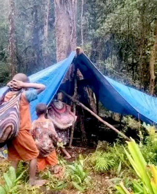 ‘Ghost of Suharto’ marks Prabowo’s new phase in West Papua occupation Displaced Oksop villagers in West Papua