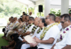 Samoan cabinet ministers at this week's swearing-in ceremony for the new ministers