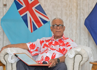 Fiji President Ratu Naiqama Lalabalavu