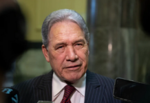 NZ's Foreign Minister Winston Peters