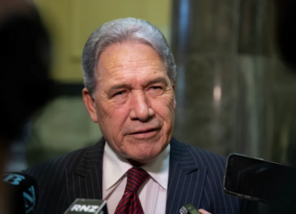 NZ's Foreign Minister Winston Peters