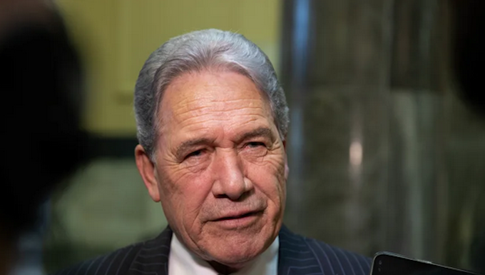 NZ's Foreign Minister Winston Peters