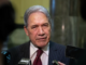 NZ's Foreign Minister Winston Peters