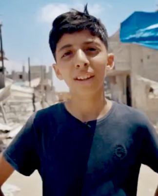 Critics condemn ‘cowardly’ BBC for pulling Gaza warzone youth survival documentary Abdullah Al-Yazouri, the 13-year-old boy who acts as narrator