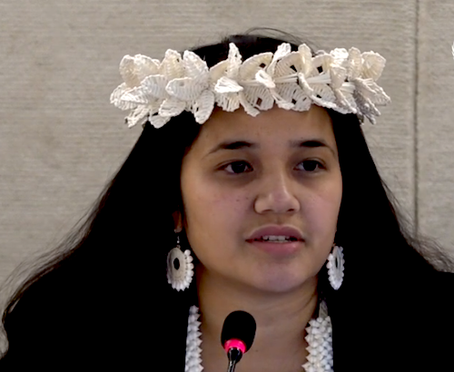 Chair of the Marshall Islands National Nuclear Commission Ariana Tibon-Kilma