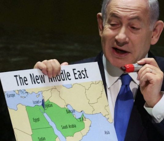 Israel's Benjamin Netanyahu "erased" Palestine