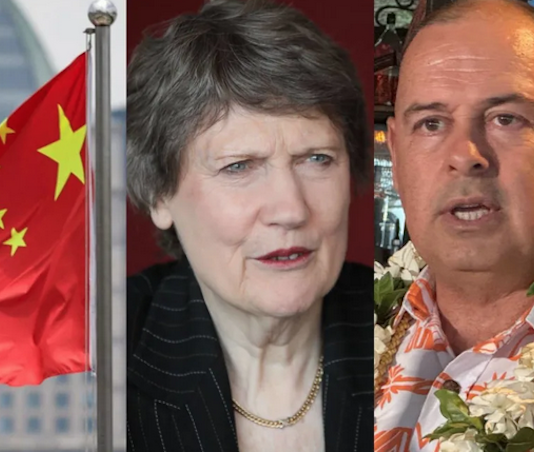 Former NZ Prime Minister Helen Clark, Cook Islands Prime Minister Mark Brown