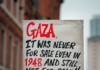 "Gaza isn't for sale" . . .