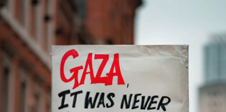 "Gaza isn't for sale" . . .