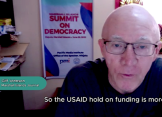 Marshall Islands Journal editor and founder of the Pacific Media Institute Giff Johnson