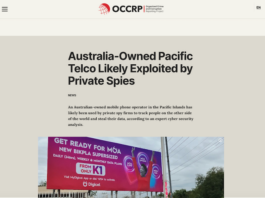 "Australia-owned Pacific telco likely exploited by private spies"