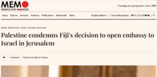 Fij's planned Jerusalem move . . . illegal under international law