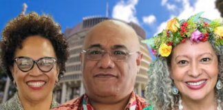 Aotearoa Tongan Response Group's Anahila Kanongata'a (from left), Pakilau Manase Lua and Karlo Mila