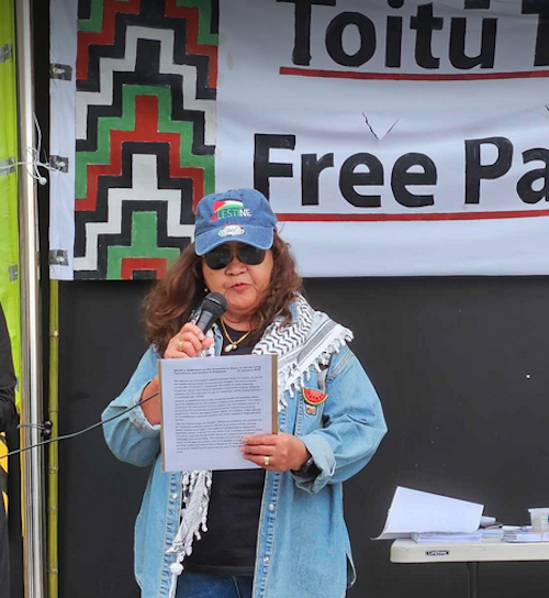 Del Abcede of the Aotearoa section of the Women's International League for Peace and Freedom (WILPF)